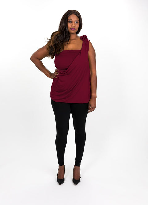 Deep Wine Modal Capsule Dress