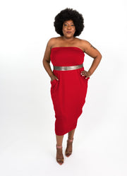 True Red Modal Capsule Dress