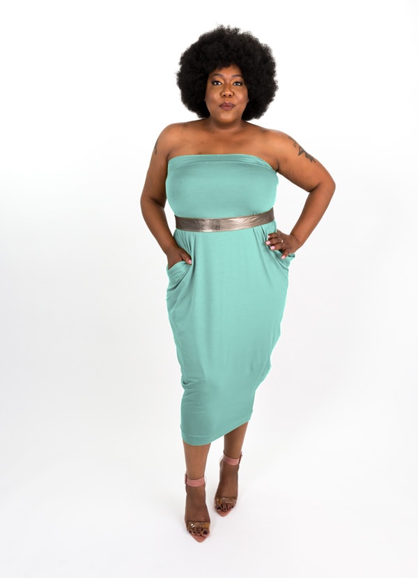 Vestido de cápsula modal julepe de menta