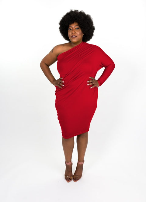 True Red Modal Capsule Dress